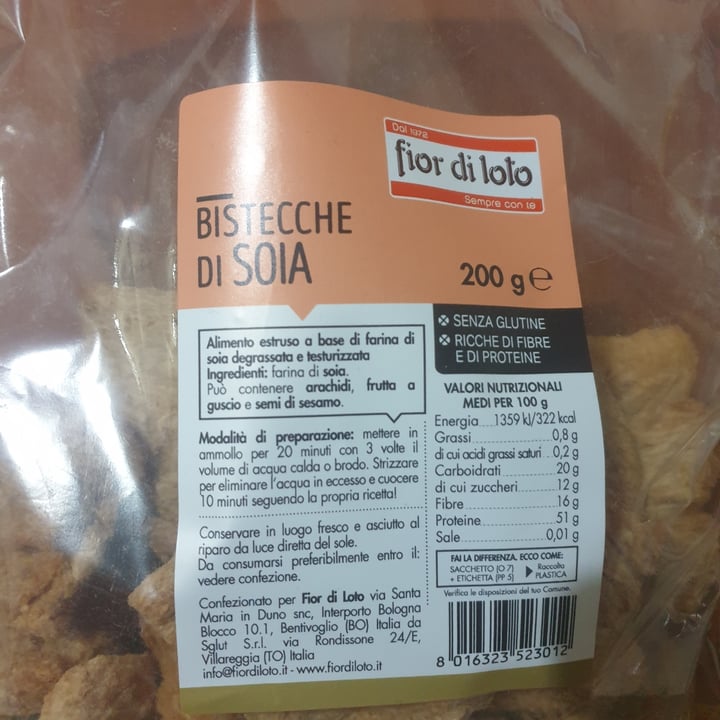 review photo of Fior di Loto Bistecche di soia shared by @ele25 on 19 Jul 2022 - review