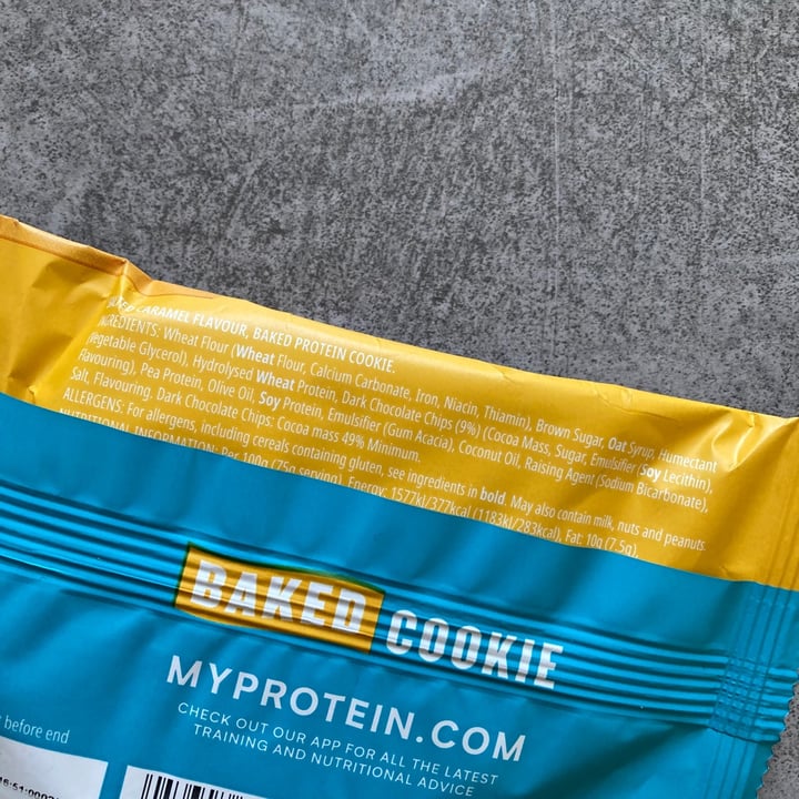 photo of MyProtein baked cookie salted caramel shared by @katerinadam on  03 May 2021 - review