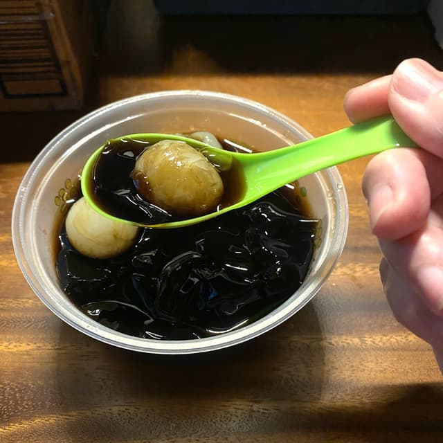 Photo of the dish “Grass Jelly with Longan”