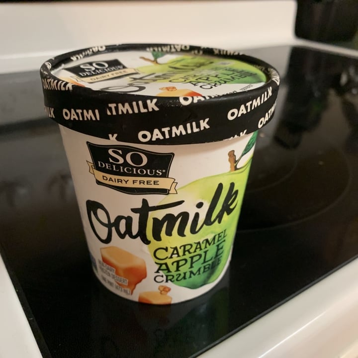 photo of So Delicious Dairy Free Oatmilk Caramel Apple Crumble Ice Cream shared by @purposedrivenhealth on  18 Jul 2020 - review