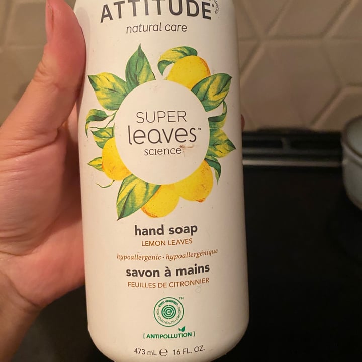 review photo of ATTITUDE Super Leaves Hand Soap shared by @oromero on 09 Jun 2021 - review