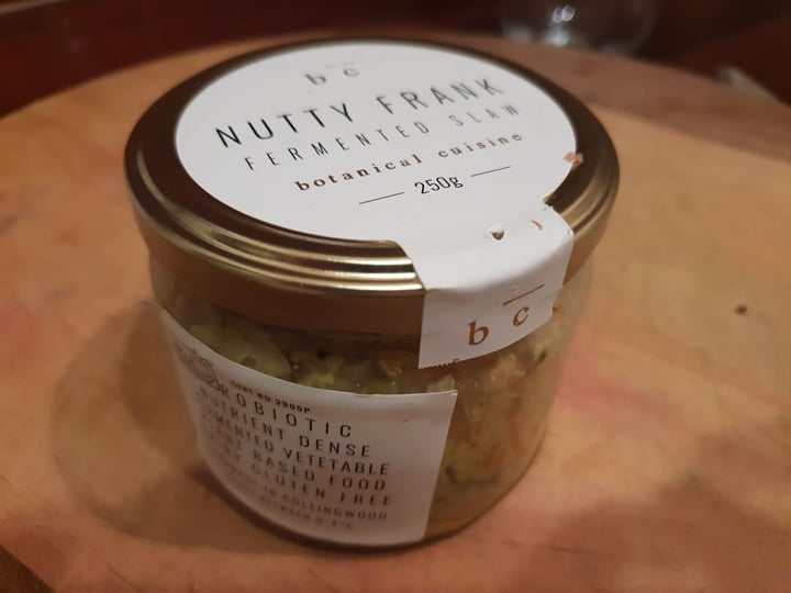 photo of Botanical Cuisine Nutty Frank Fermented Slaw shared by @azriel on  22 Jul 2019 - review