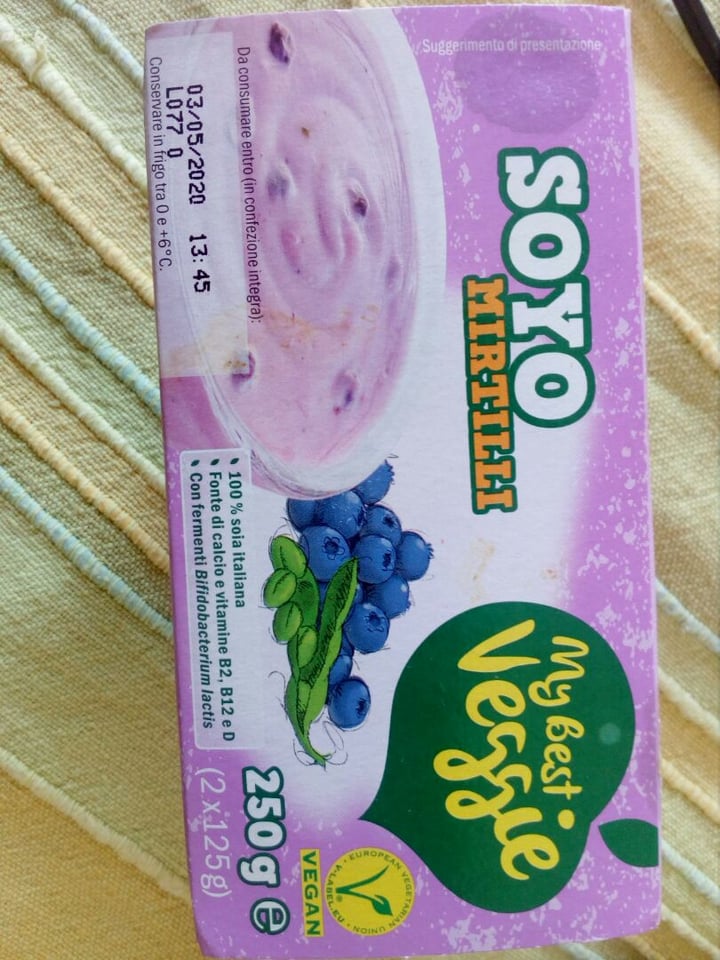 photo of My Best Veggie Yogurt Ai Mirtilli shared by @elisabettap on  12 Apr 2020 - review
