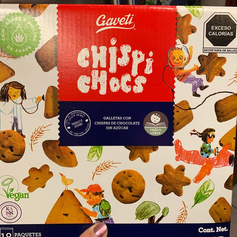 Gaveti Chispi Chocs Galletas con Chispas de Chocolate Sin