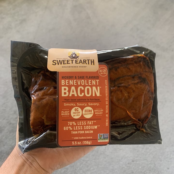 photo of Sweet Earth Benevolent Bacon Hickory & Sage Smoked Seitan Bacon shared by @theraulshow on  24 May 2020 - review
