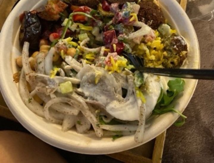 photo of SAJJ Mediterranean Irvine Build your own falafel rice bowl shared by @databird on  17 Jul 2020 - review