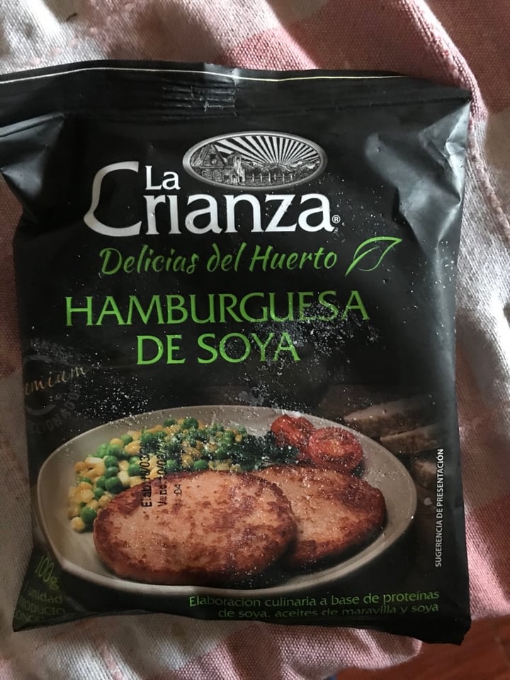 photo of La Crianza Hamburguesa de Soya shared by @nitzaantonia on  07 Apr 2020 - review