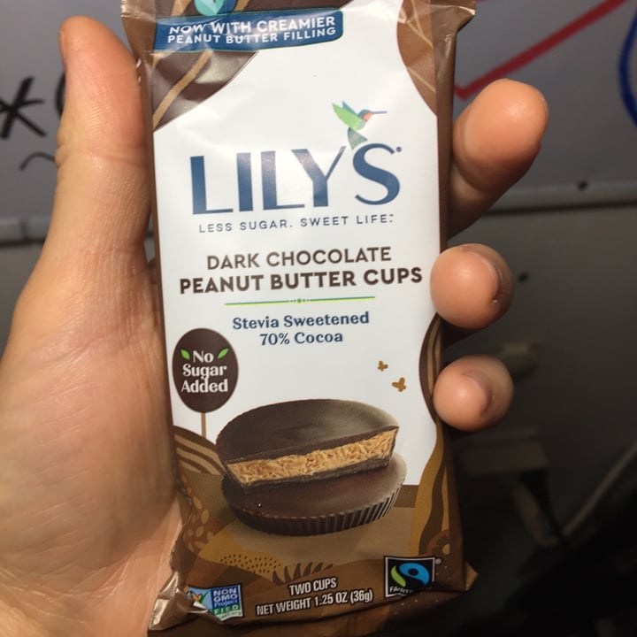 photo of Lily's Dark Chocolate Peanut Butter Cups shared by @ellreed on  23 Sep 2021 - review