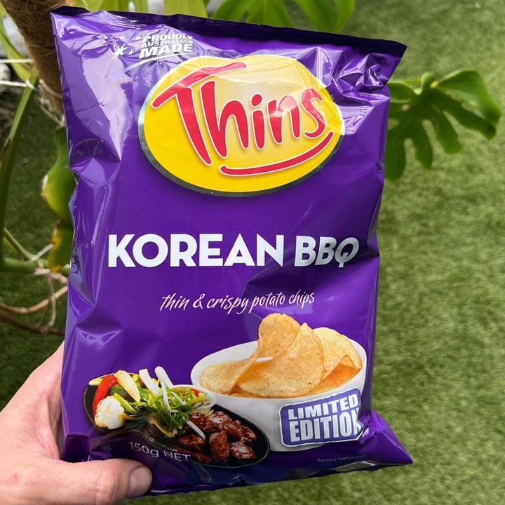 photo of Thins Korean BBQ chips shared by @lancepattison on  06 Jan 2023 - review