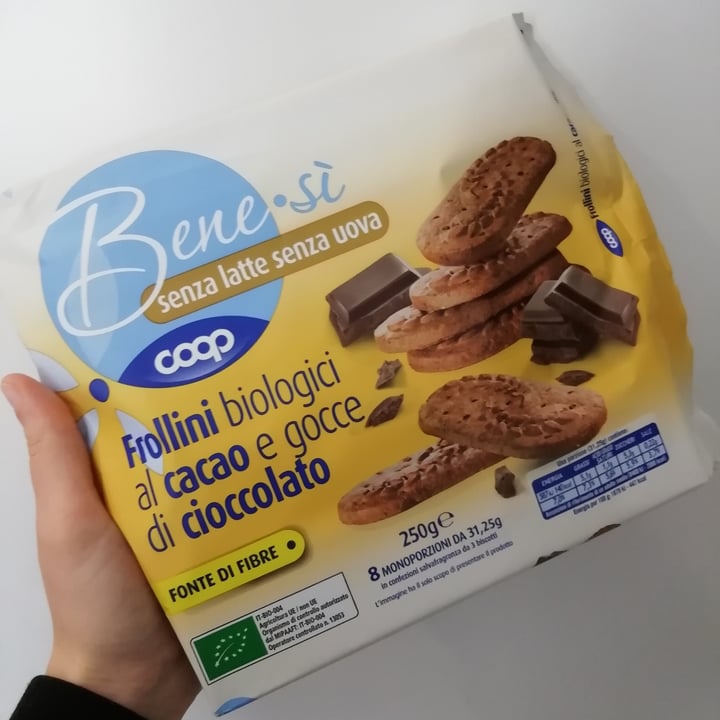 review photo of Bene.Si coop Frollini biologici al cacao e gocce di cioccolato shared by @disagiada on 20 Apr 2022 - review