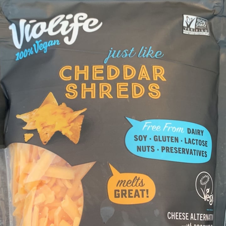 photo of Violife Cheddar shreds shared by @newbow on  27 Feb 2022 - review