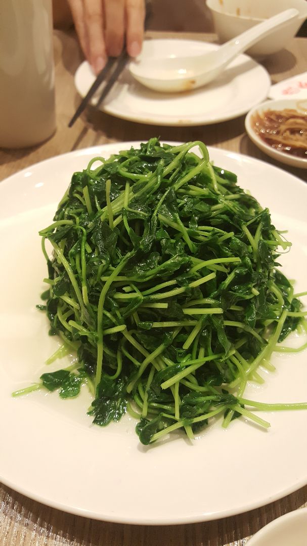 review photo of Din Tai Fung Stir-Fried Dou Miao with Garlic shared by @bigfatnyancat on 31 Aug 2018 - review