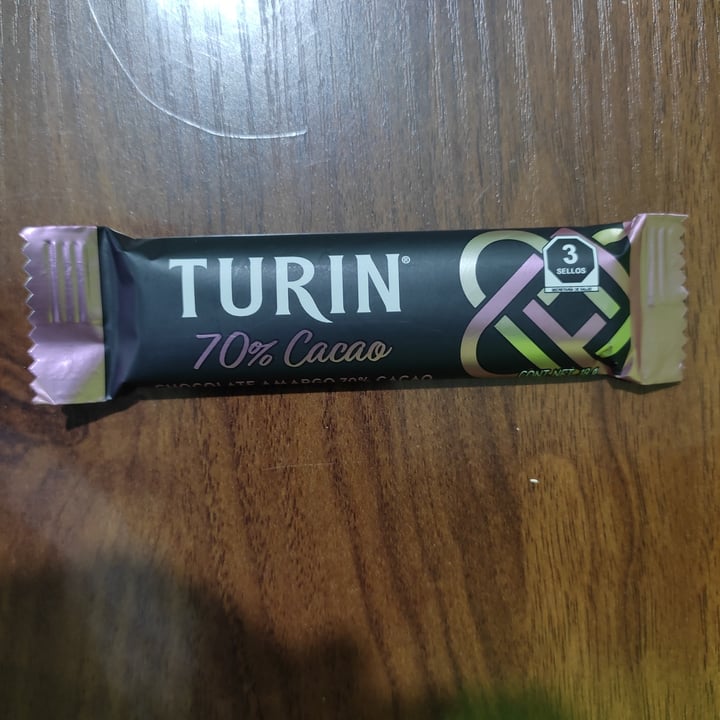 photo of Turin Chocolate 70% Cacao, barra 18g shared by @lishgrinn on  11 Dec 2021 - review