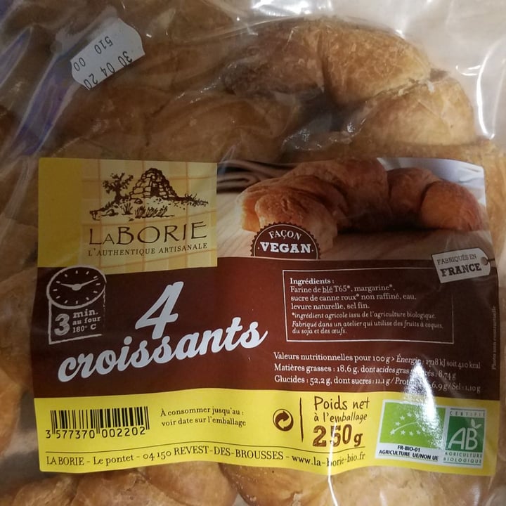 photo of Laborie Croissants shared by @uncourantdevert on  31 Mar 2020 - review