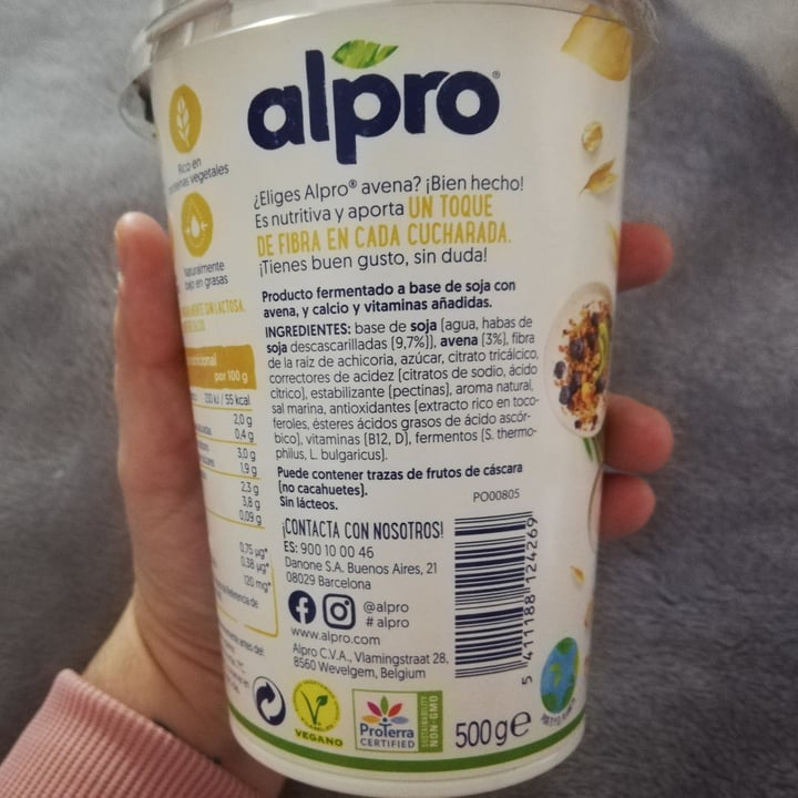photo of Alpro Yogurt Natural con Avena shared by @katarsis on  04 Jan 2021 - review