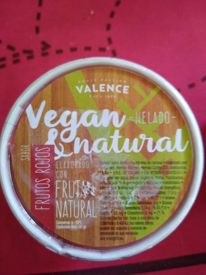 photo of Valence Helado Tropical Fruta Natural shared by @ursula on  22 Jul 2019 - review