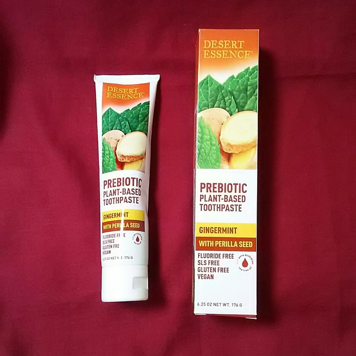 photo of Desert Essence Prebiotic Plant-Based Toothpaste Toothpaste Gingermint with Perilla Seed shared by @levnagev on  10 Jul 2021 - review