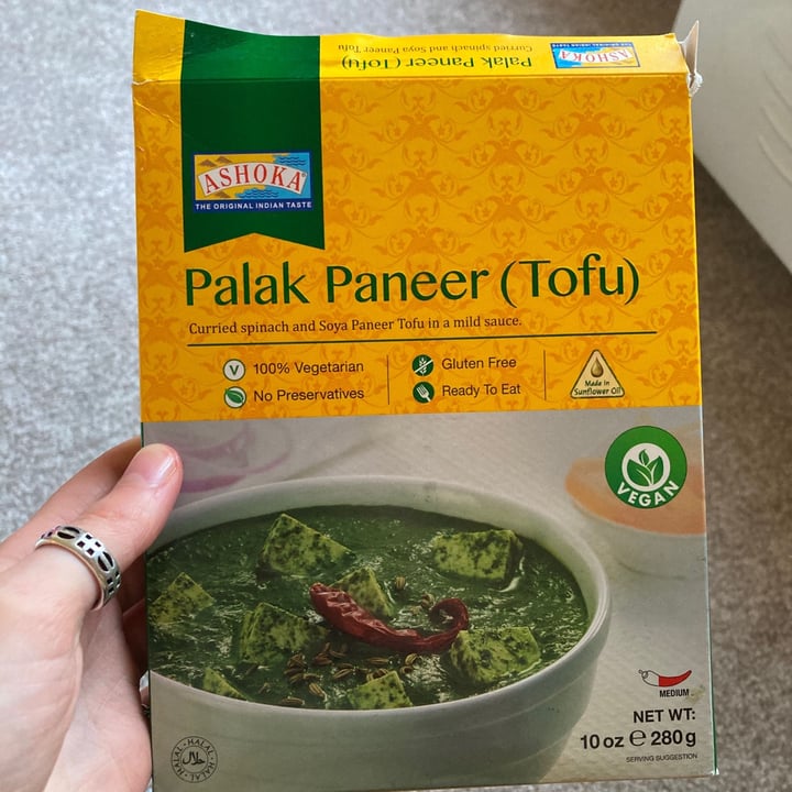 photo of Ashoka Palak Paneer (Tofu) shared by @seabuckthorn on  27 Sep 2020 - review