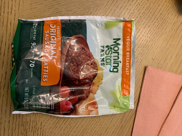 review photo of MorningStar Farms Maple Flavored Sausage Patties shared by @indiashanthi on 28 Mar 2020 - review