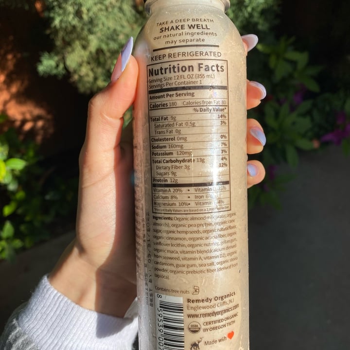 photo of Remedy Organics Super Chai Fuel shared by @yarilovezzucchini on  31 Mar 2022 - review