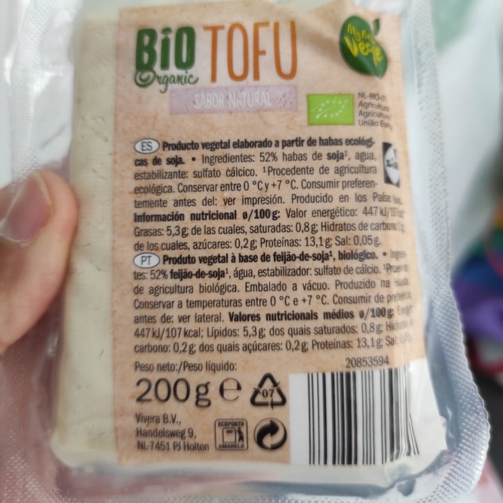 photo of My Best Veggie Bio tofu natural shared by @corunavegana on  12 Jul 2021 - review