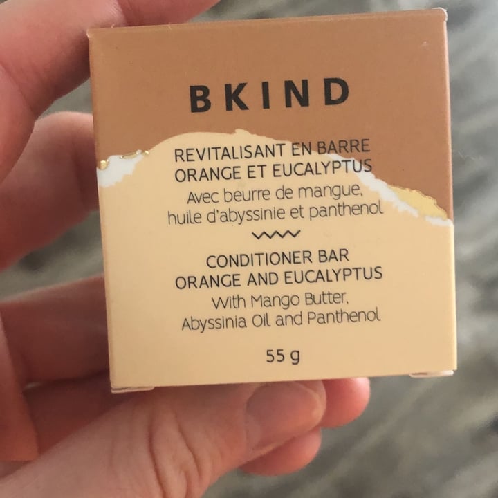 photo of BKIND Conditioner Bar Orange And Eucalyptus shared by @biancasd on  30 Nov 2021 - review