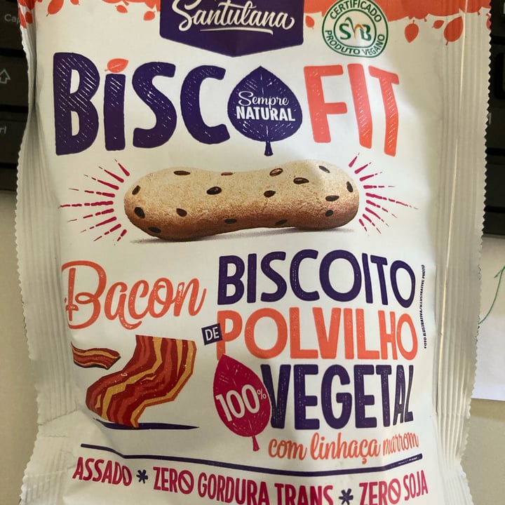 review photo of Santulana BiscoFit Biscoito de Polvilho Vegano - Sabor Bacon shared by @rakasignori on 07 Jul 2022 - review