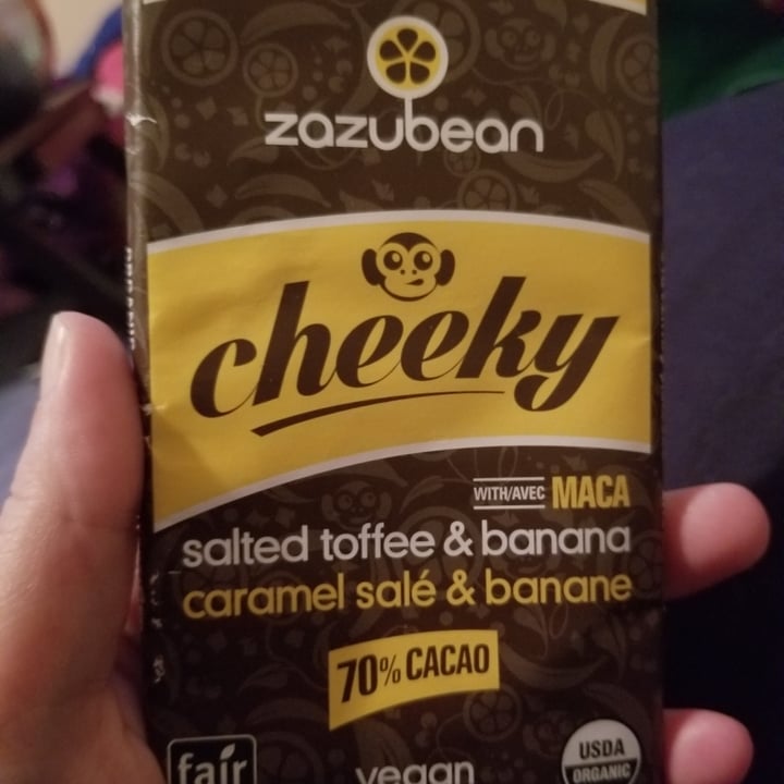 photo of Zazubean Organic Chocolates Salted Toffee & Banana Dark Chocolate with Maca shared by @lexi-pie on  29 Sep 2021 - review