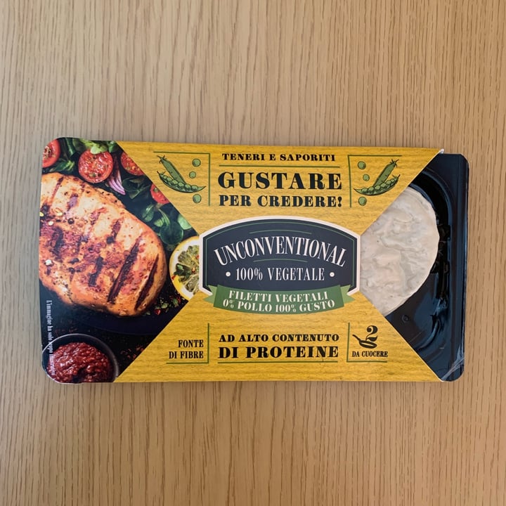 photo of Unconventional Filetti Vegetali 0% Pollo 100% Gusto - Plant Based Fillet shared by @elisagiarola on  22 Mar 2022 - review