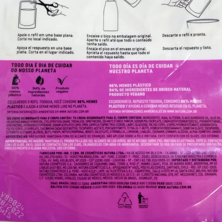 photo of Natura Tododia crema para el cuerpo shared by @milivegan on  07 Feb 2021 - review