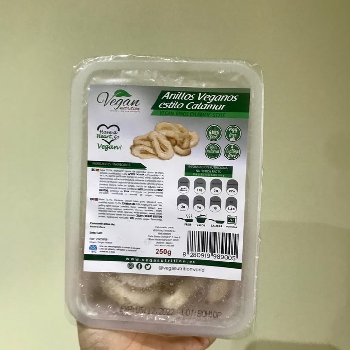 photo of Vegan Nutrition Vegan Calamari/Estilo Calamares shared by @meim on  19 Jan 2021 - review