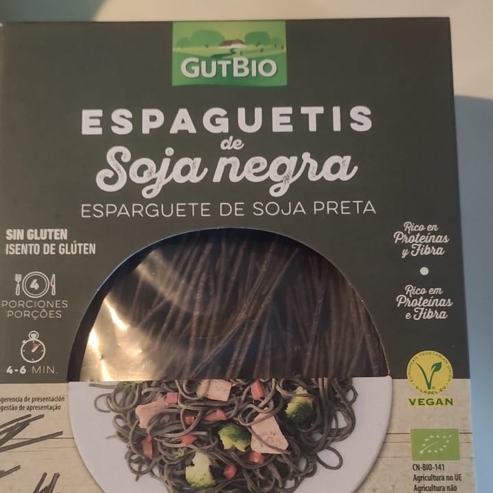 photo of GutBio Espaguetis de soja negra shared by @sandravegan18 on  27 Jun 2022 - review