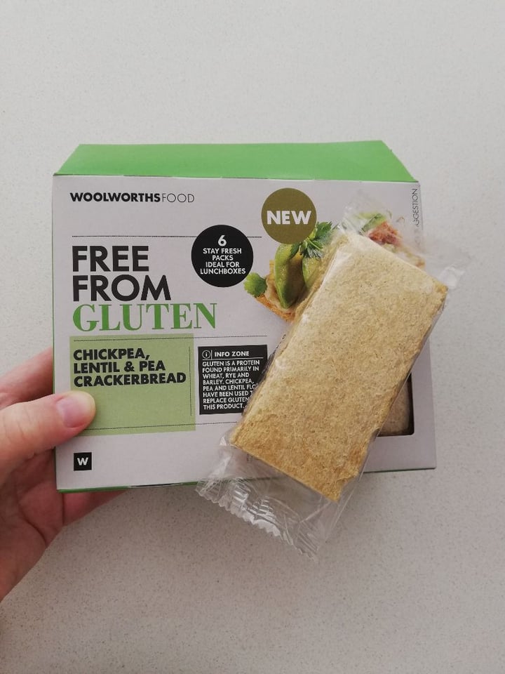 photo of Woolworths Food Chickpea, Lentil & Pea Crackerbread shared by @mariska on  11 Jan 2020 - review