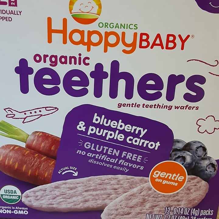 Happy Baby Organics Organic teether crackers purple carrot Review