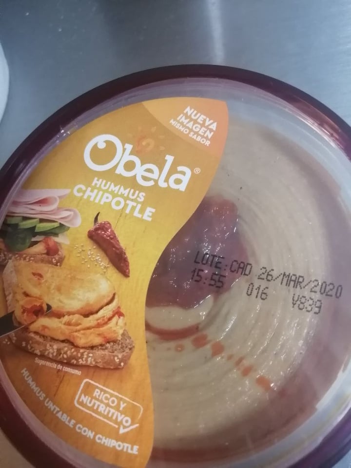 photo of Obela Hummus Chipotle shared by @aracelyah on  03 Mar 2020 - review