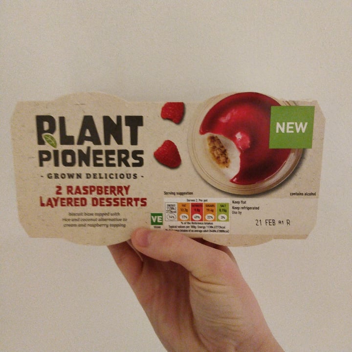 photo of Plant Pioneers 2 raspberry layered desserts shared by @lochjessmonster on  13 Mar 2021 - review
