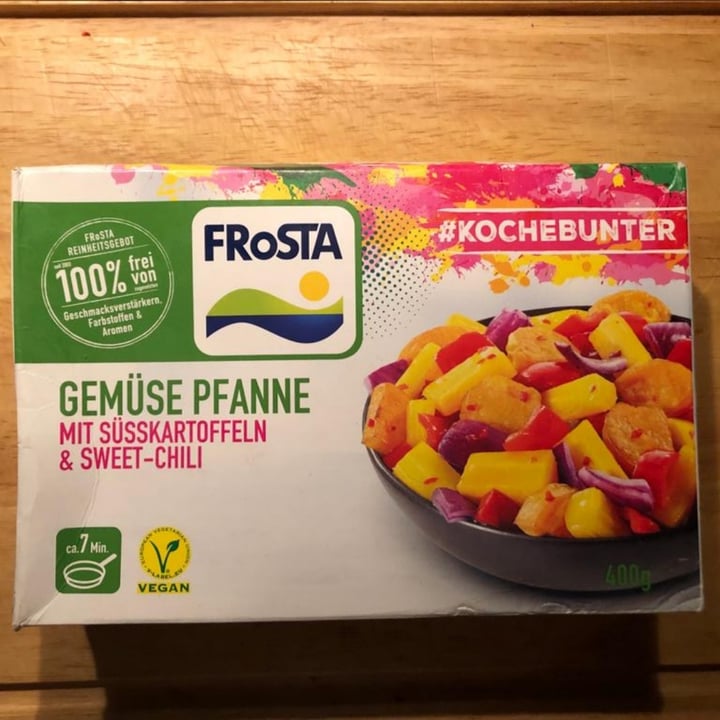 photo of Frosta Gemüse Pfanne mit Süßkartoffeln & Sweet-Chili shared by @taroka on  23 Jan 2022 - review