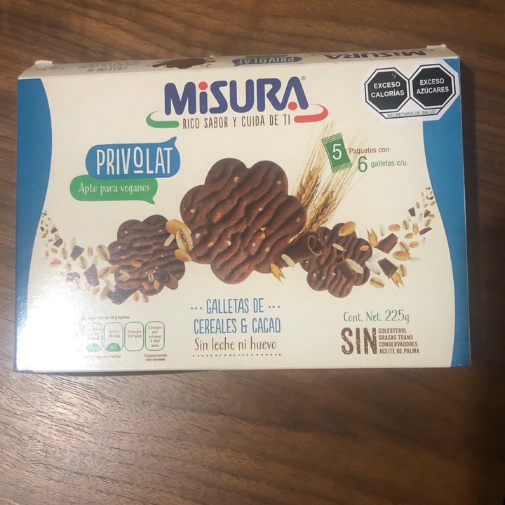 photo of Misura Galletas de Cereales y cacao - Privolat shared by @onearthling on  07 Dec 2020 - review