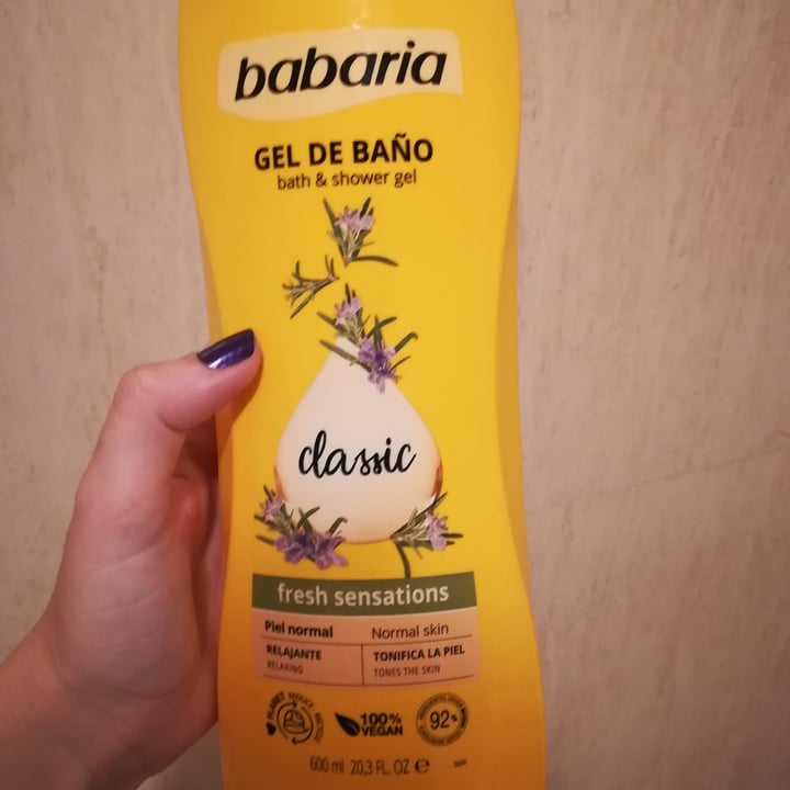 photo of Babaria gel de baño classic romero shared by @helgaoliveira on  23 Sep 2022 - review