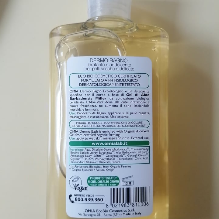 review photo of Omia laboratori ecobio Dermo Bagno Aloe Vera shared by @giadacstllcc on 24 Apr 2022 - review