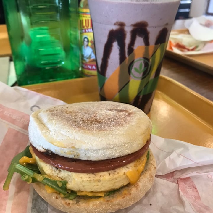 photo of Plant Power Fast Food Omelette Muffin shared by @animalliberation on  11 Jul 2020 - review