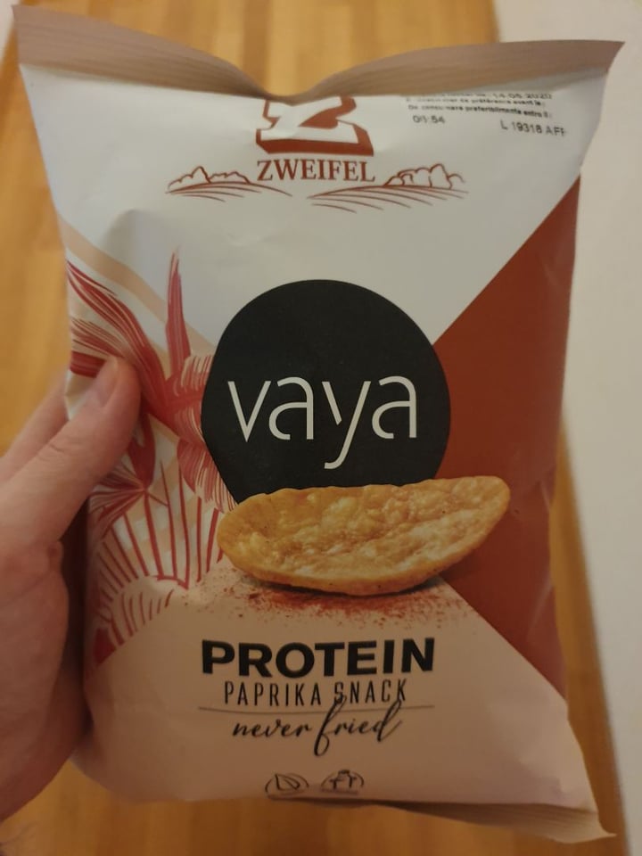 review photo of Zweifel Vaya Protein Paprika Snack shared by @plantfuljourney on 03 Feb 2020 - review