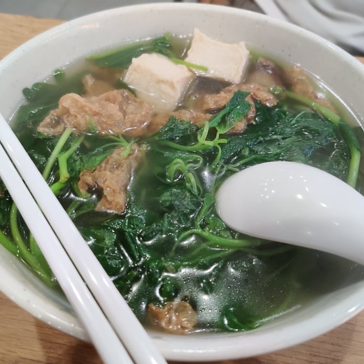 photo of Xuan Miao Vegan Spinach soup shared by @fourdollars on  15 Sep 2020 - review