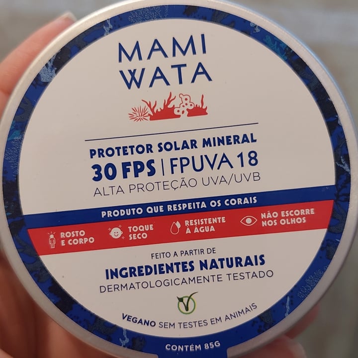 review photo of Mama wata Protetor Solar Mineral 30 Fps shared by @vivimetzker on 08 May 2022 - review