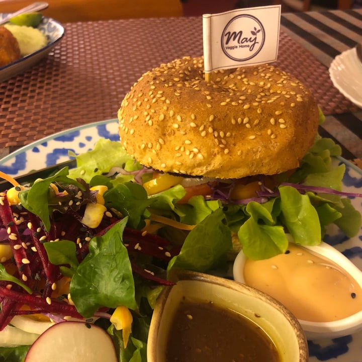 photo of May Veggie Home May’s Veggie Burger shared by @jadeyc on  26 Jun 2020 - review