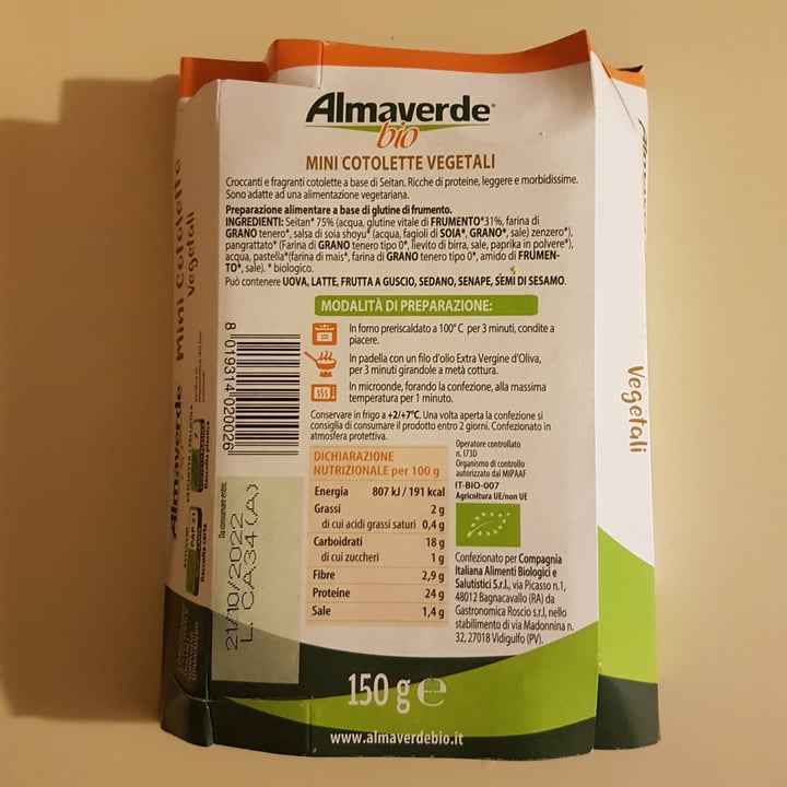 review photo of Almaverdebio Mini cotolette shared by @gabrielesartori on 26 Sep 2022 - review