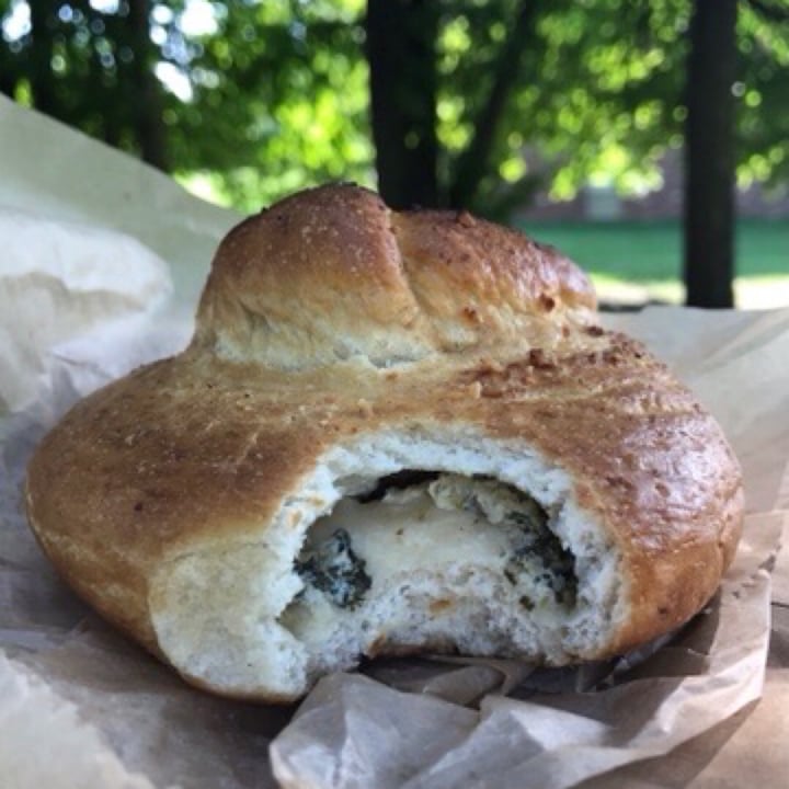 photo of Hopscotch Coffee Spinach Artichoke Pretzel Knot shared by @kristyahimsa on  22 Aug 2020 - review