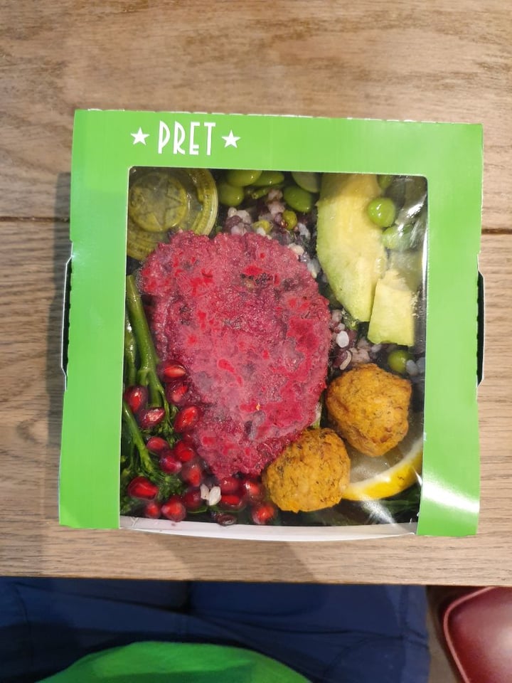 review photo of Pret A Manger Sweet Potato Falafel & Smashed Beets Veggie Box shared by @thelilypad on 15 Feb 2020 - review