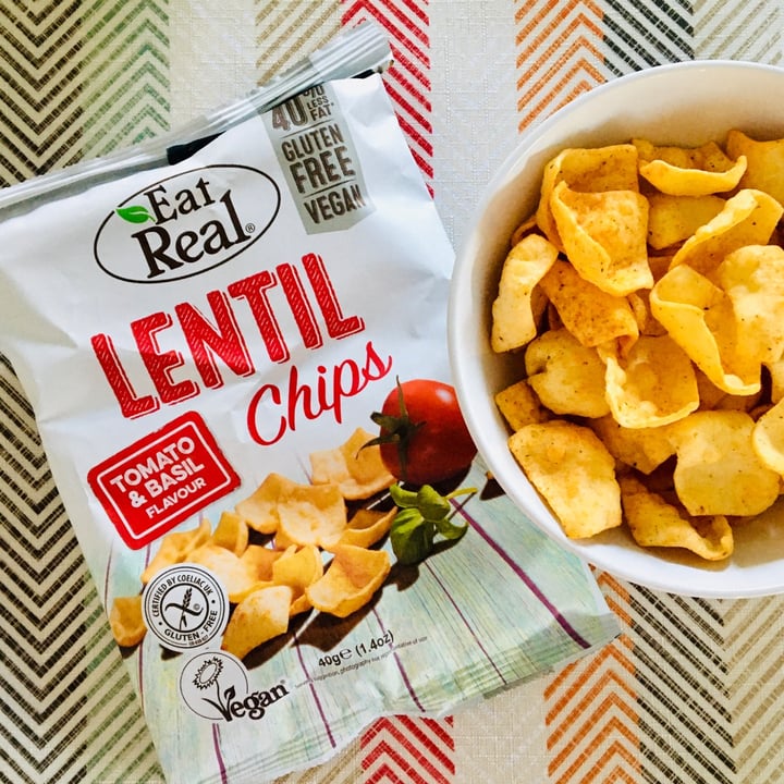 photo of Eat Real Lentil Chips Tomato & Basil Flavour shared by @taz on  07 Mar 2021 - review