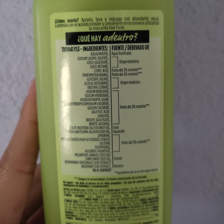 photo of Garnier Hair Food Aguacate Shampoo shared by @muegan on  02 Mar 2022 - review